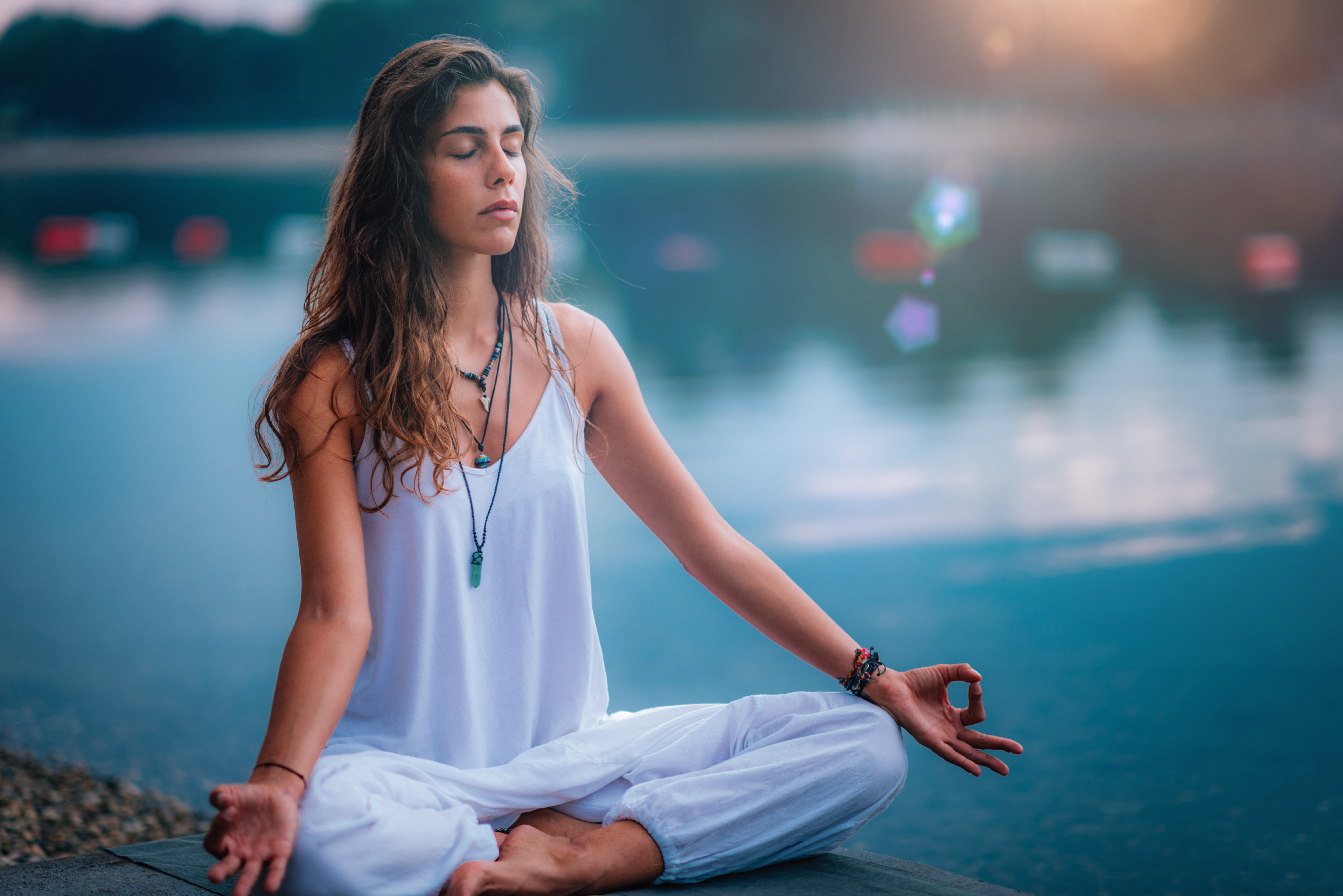 Meditation, Yoga Woman, Nature